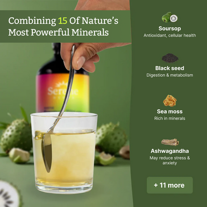 Serene Herbs Soursop Bitters Liquid with Soursop Leaves for Gut Cleanse, Detox & Immune Boost